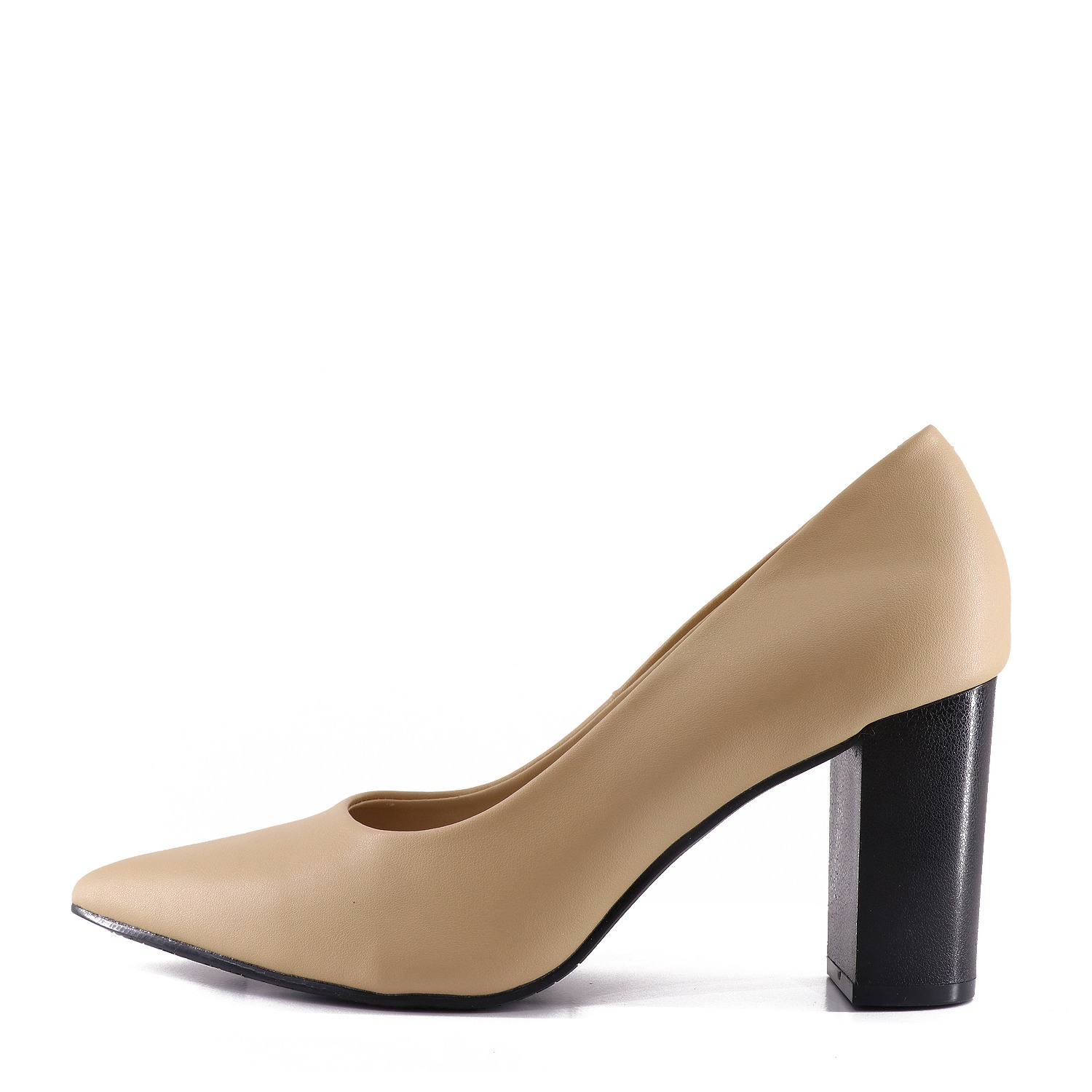 Giày Gót Vuông Nữ 8Cm Màu Be Bata 711-8128