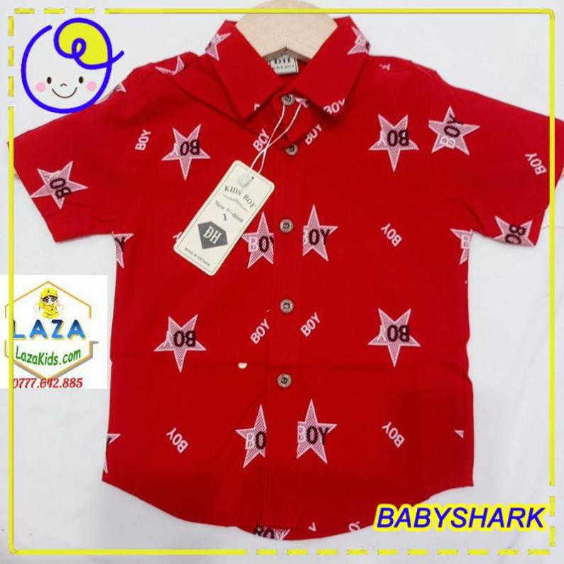 Ảnh thật Áo sơ mi bé trai- Sơ mi co giãn cổ trụ shop chuẩn shop xịn cho bé trai từ 1 đến 10 tuổi mặc đi tiệc đi chơi