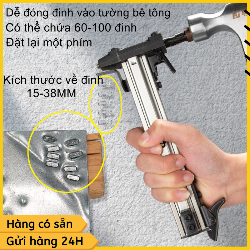 Dụng cụ hỗ trợ đóng đinh bê tông, thi công cơ điện, đóng đinh tường ST18/ST18B/ST38