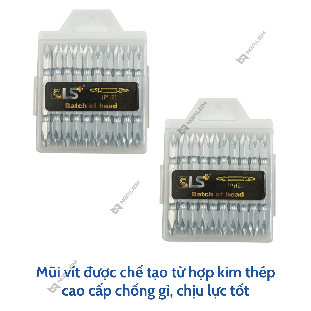 Mũi bắn vít (đầu bake) trắng LS+ (45mm, 65mm, 100mm) [Hàng chính hãng]