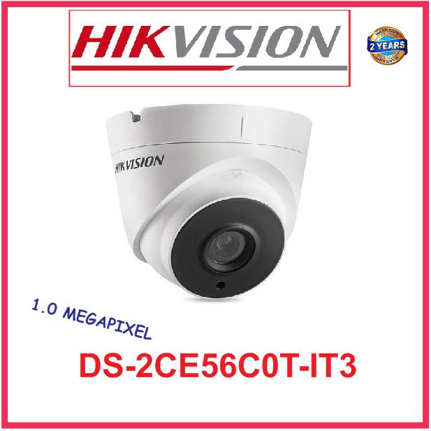 CAMERA DOME HDTVI HIKVISION DS-2CE56C0T-IT3 1.0MP