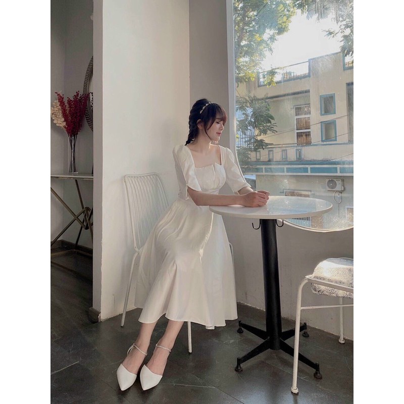đầm dự tiệc xếp ly ngực