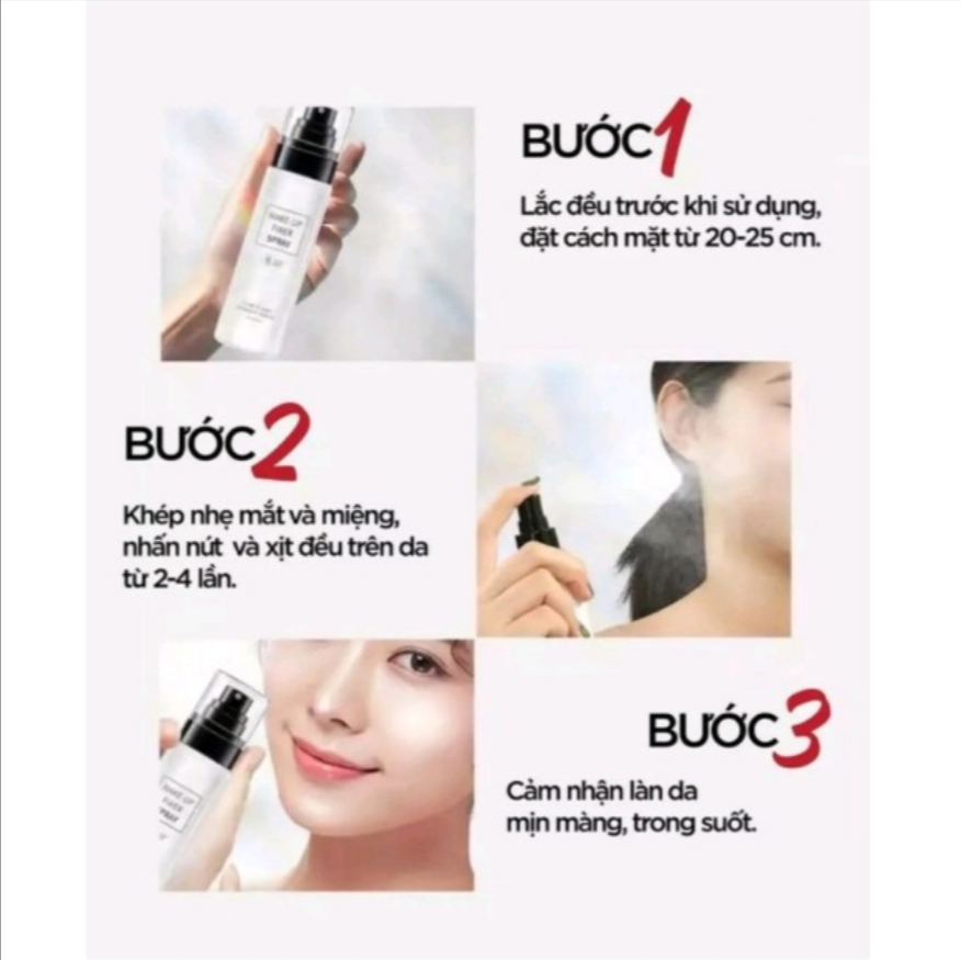 Xịt khoáng nhũ make up- MAKEUP FIXER SPRAY