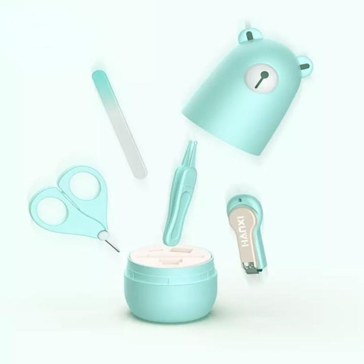 Hộp 4 dụng cụ cắt móng tay cho bé dễ thương, an toàn, tiện lợi