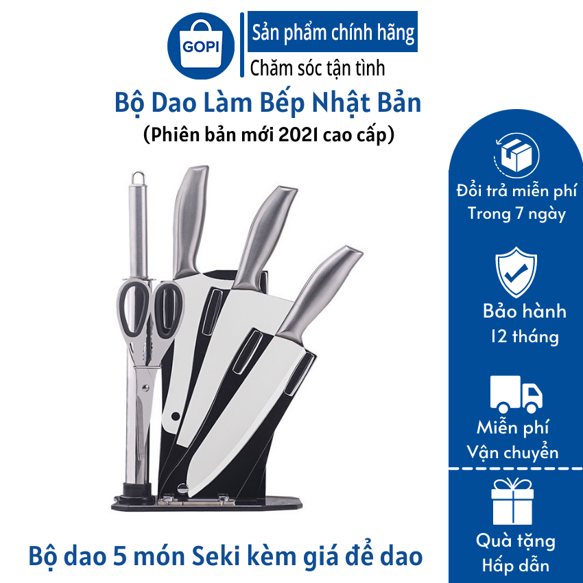 BÁO GIÁ Dao Làm Bếp Nhật Cao Cấp | Shopee Lazada Sendo Tiki mới nhất 16 Bộ Dao Làm Bếp Nhật Seki 6 món làm từ thép không gỉ sắc bén, chắc tay đủ bộ làm bếp hàng cao cấp bền bỉ, cho thời gian sử dụng lâu dài