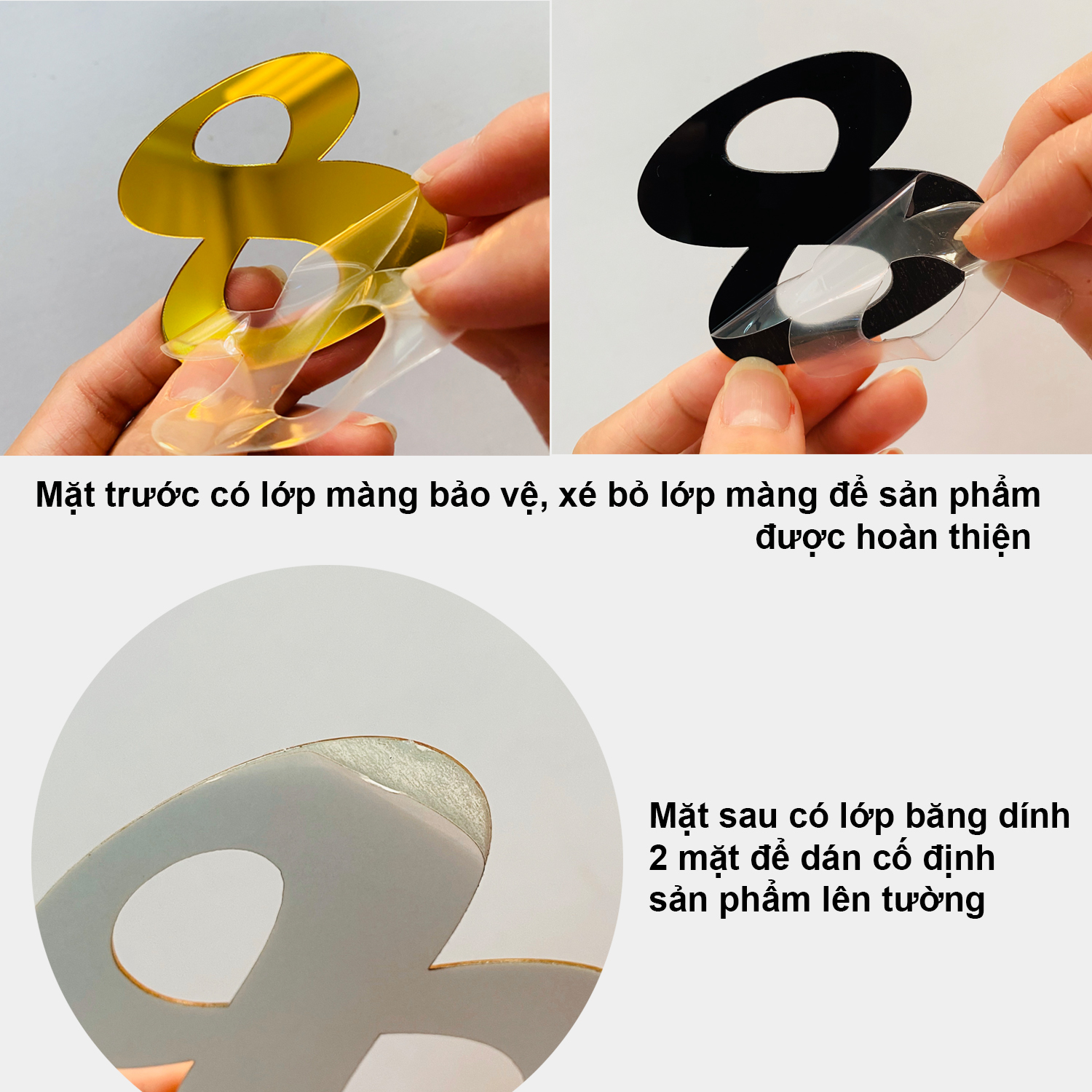 Đồng hồ DIY dán tường chữ số la mã