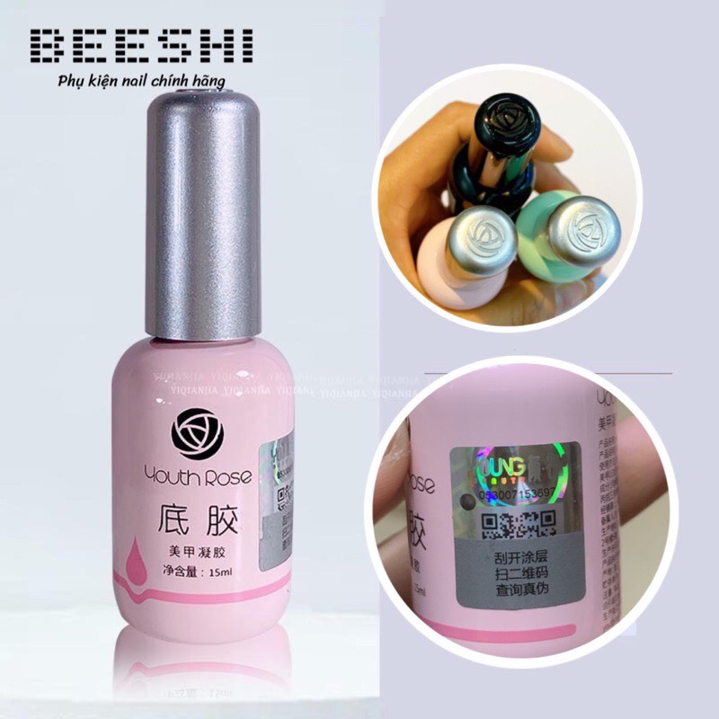 BASE TOP CỨNG MÓNG HOA HỒNG HÀNG CHUẨN DẬP NẮP CHAI