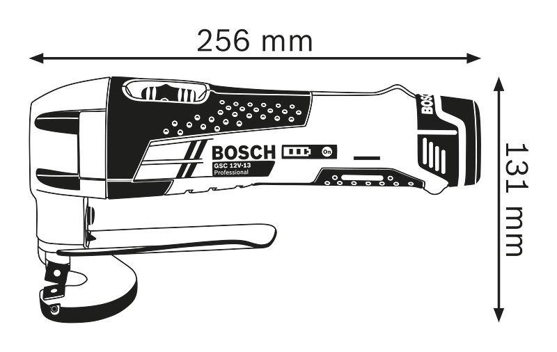 Máy cắt kim loại dạng đột Bosch GSC 12V LI (SOLO)  chưa bao gồm pin sạc + Quà tặng áo mưa