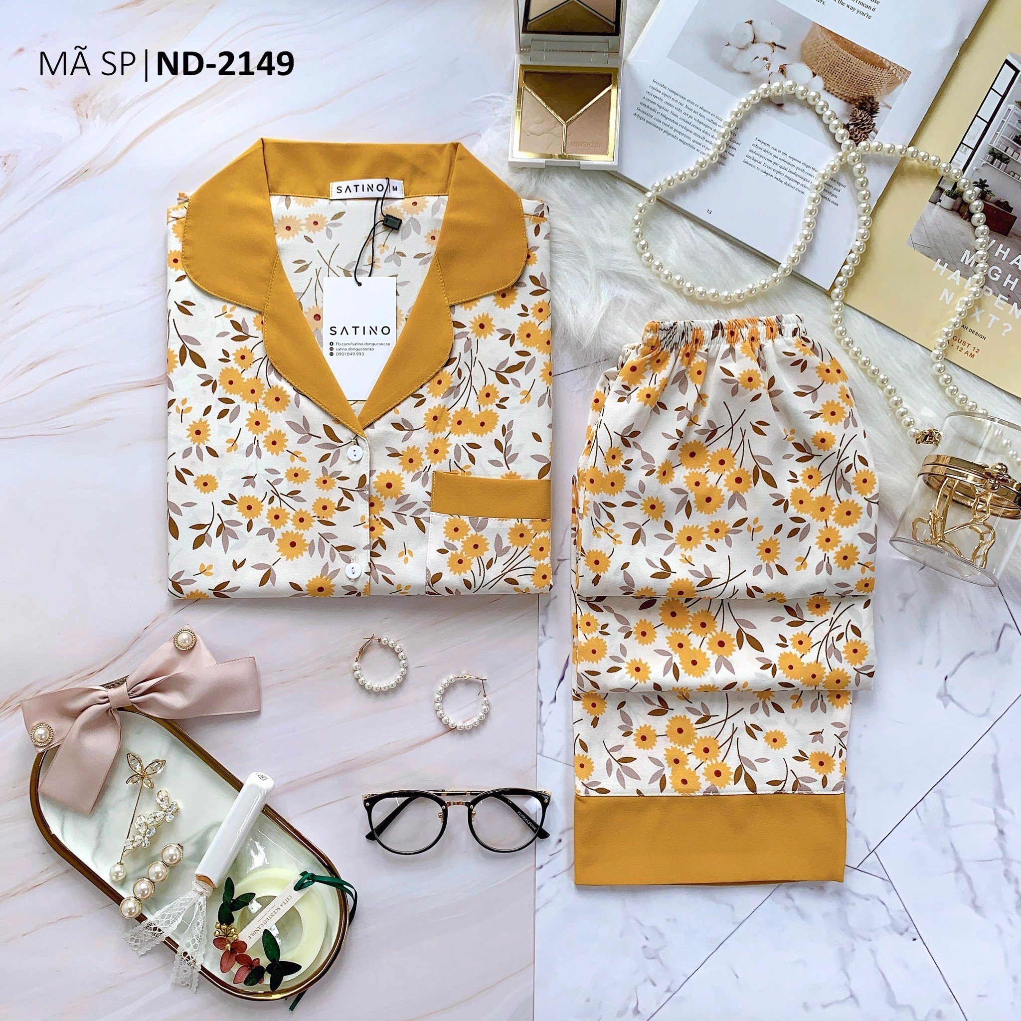 [COMBO 3 BỘ 499K] Pijama TNQD - Daisy Mustard