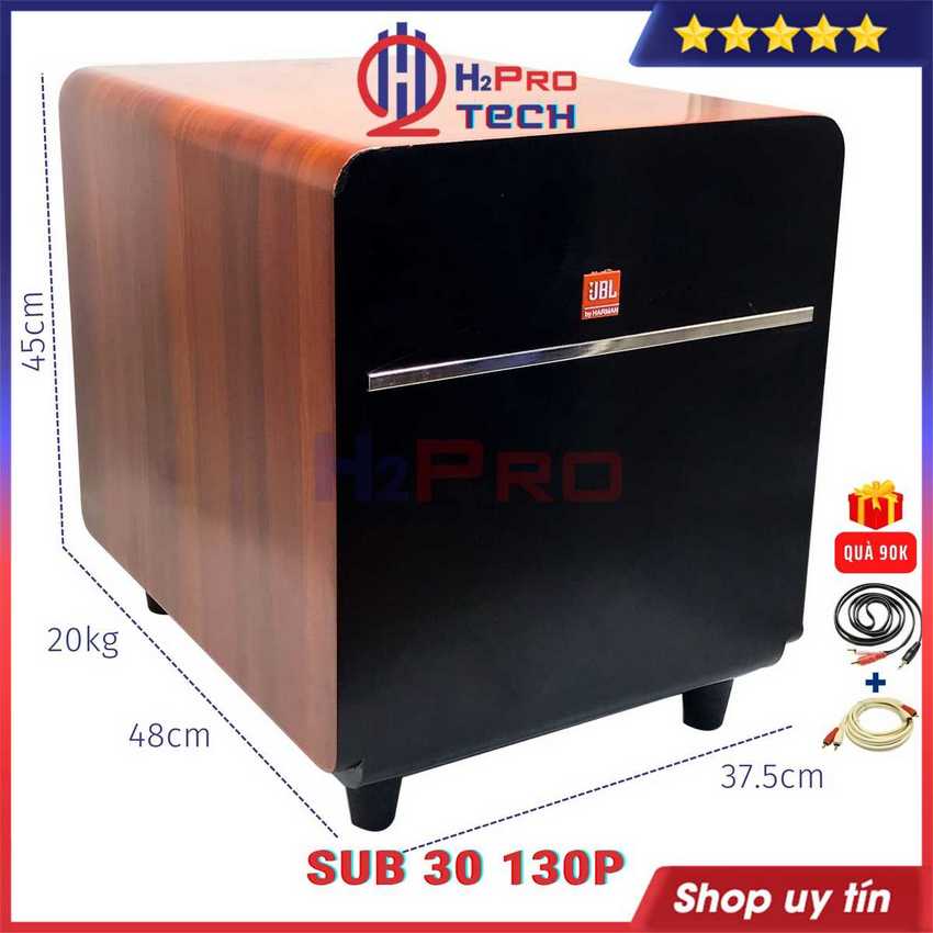 Loa sub hầm bass 30 jbl 130p 350w cao cấp - tặng dây av, sub điện 30 hầm siêu trầm - h2pro tech