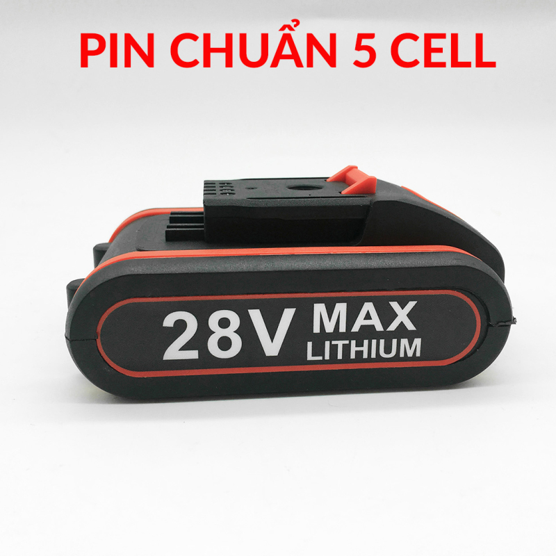 [ PIN DỰ PHÒNG ] PIN Máy Khoan HITACHI 28V 3 Chức năng Loại có búa - Pin Chuẩn 5 CELL - Dung lượng 5000Ah - Pin dự phòng khoan HITACHI Đỏ