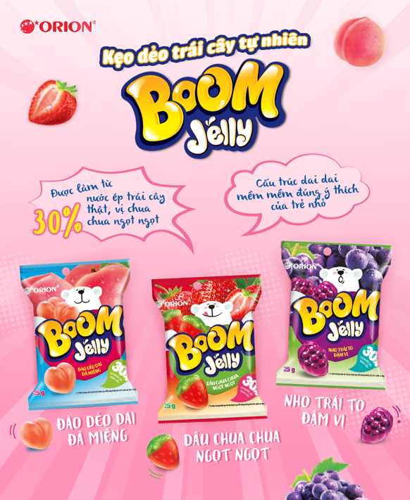 Kẹo dẻo Orion Boom Jelly Up gói 23.5g