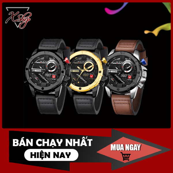 Đồng hồ thể thao Swave, đồng hồ máy Nhật bền bỉ thời trang phong cách chống nước, chống xước - bảo hành 12 tháng bán chạy
