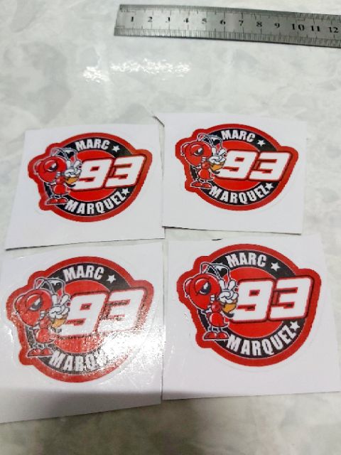 Combo 2 Tem Decal 93 Marquez Tròn Dán Xe Giá Rẻ