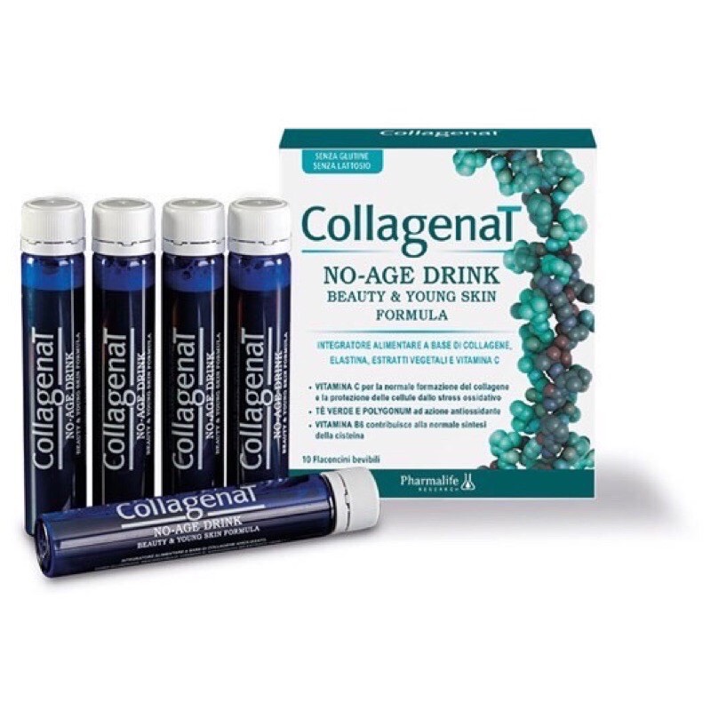 Thực phẩm bảo vệ sức khỏe COLLAGENAT NO-AGE (Collagen nước Collagenat No-age Drink chống lão hóa, làm sáng da chuẩn Châu Âu)
