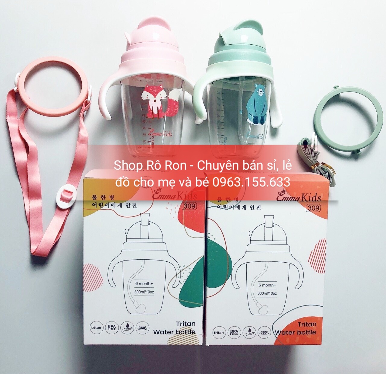 BÌNH TẬP UỐNG CHỐNG SẶC EMMA CHO BÉ