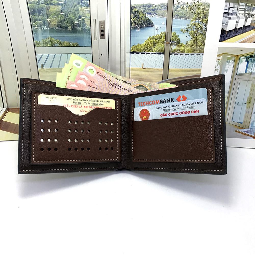 Ví / bóp da nam thời trang có hộp đựng