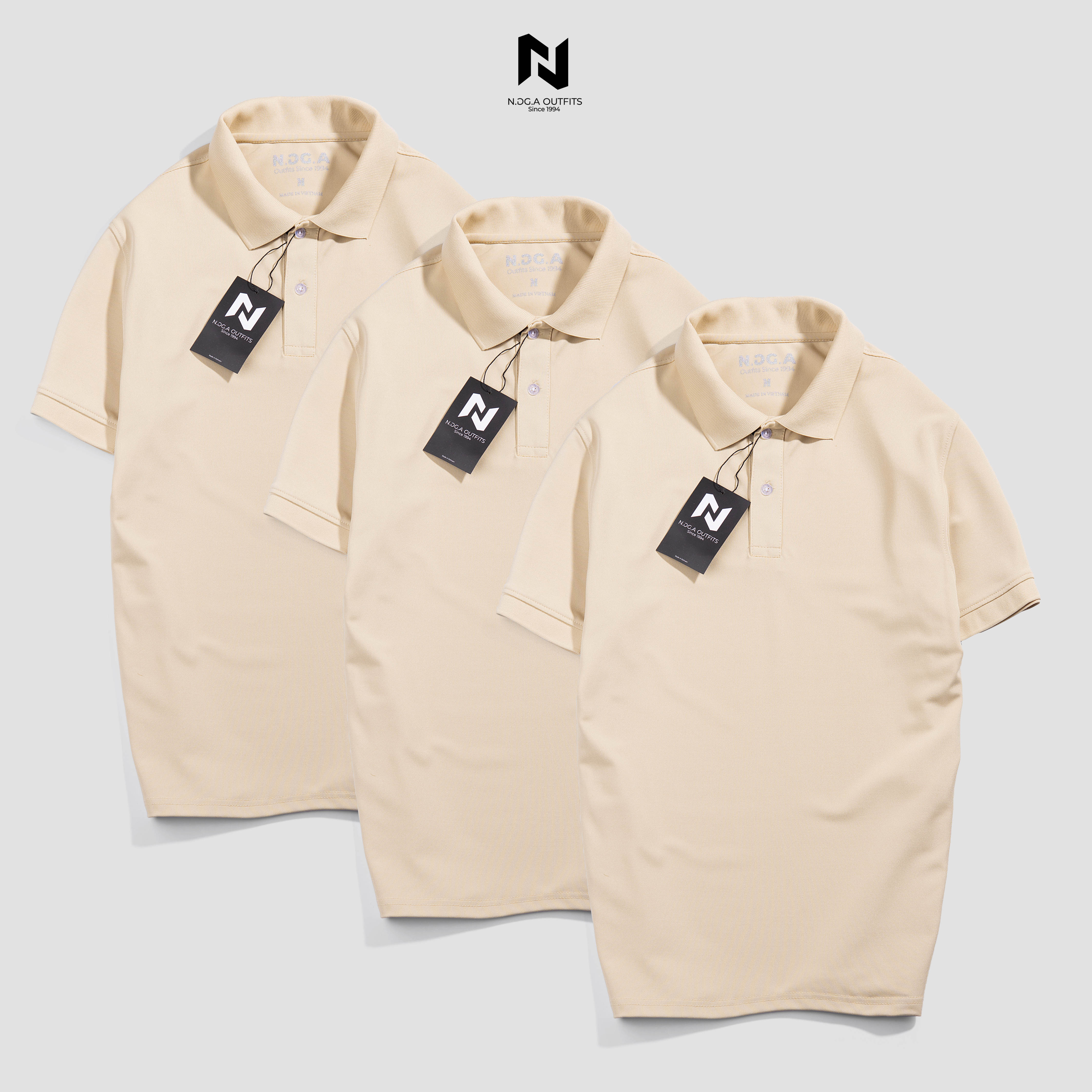 Áo Polo Nam N.GG.A Chất Cotton - BE Nhạt