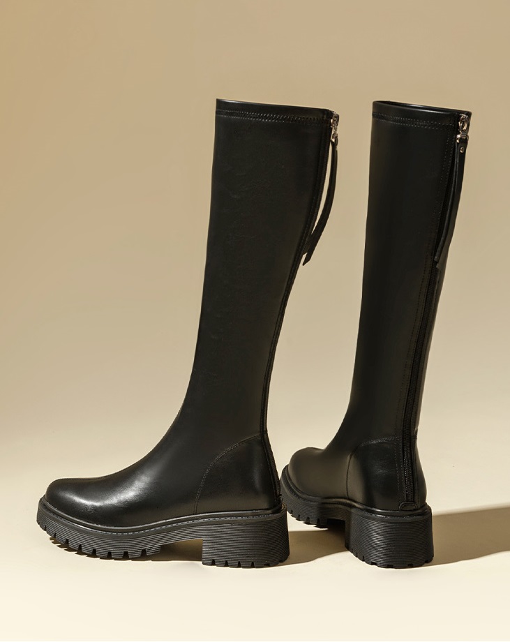 Boots Đùi Nữ Da Bóng Exull 1218800560
