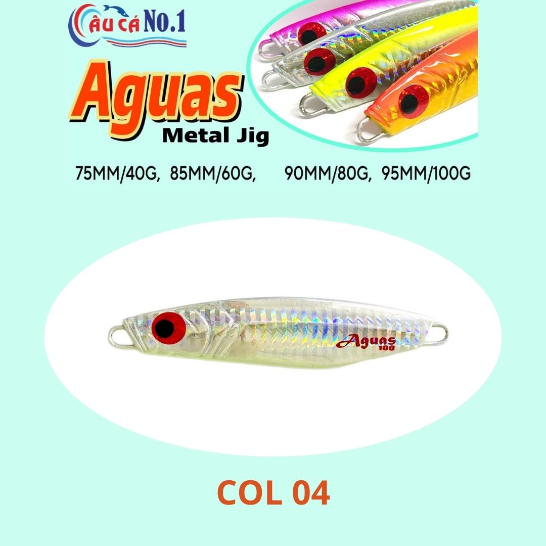 Mồi jig câu cá prohunter aguas metal jig 95mm/100g
