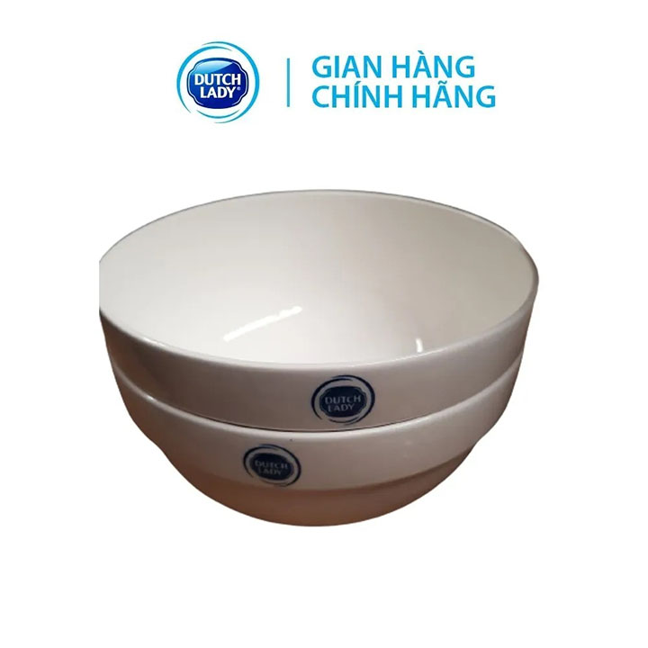 BỘ 2 TÔ GỐM TRÁNG MEN DUTCH LADY