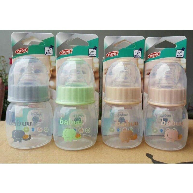 Bình sữa cổ hẹp PP cho bé 60ml -125ml-250ml Babuu Nhật bản