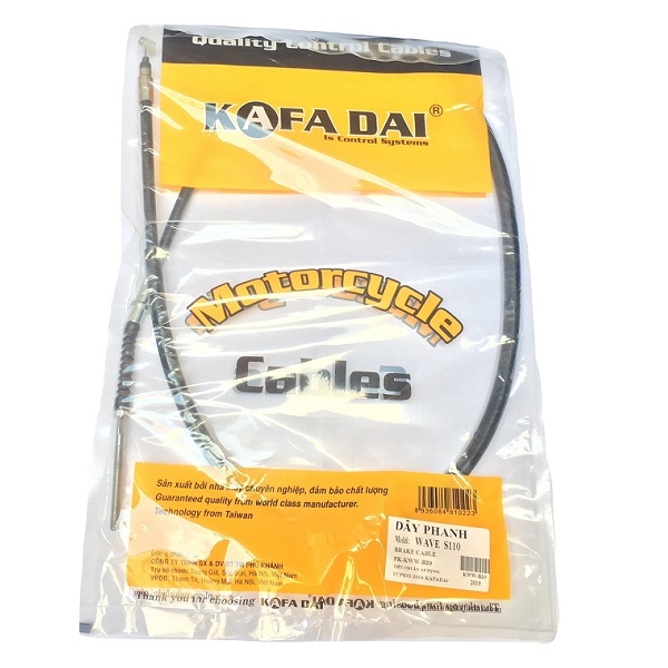 Dây phanh xe Wave S110/Dream/Wave/WIn/AirBlade KAFADAI THAILAND - Dây phanh xe máy - Dây phanh KL625