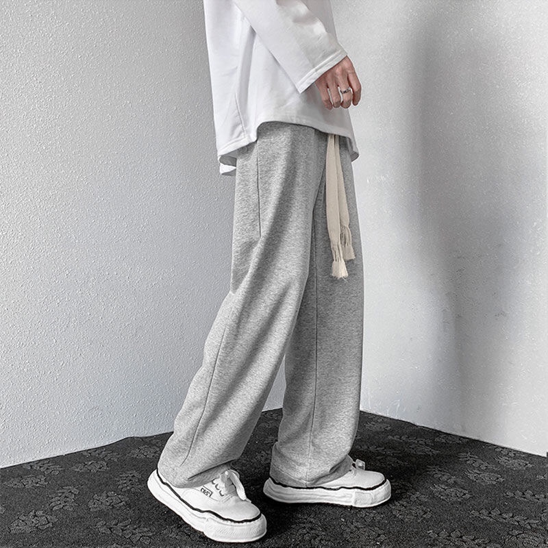 Quần ống rộng nỉ suông nam nữ Basic Track Pants