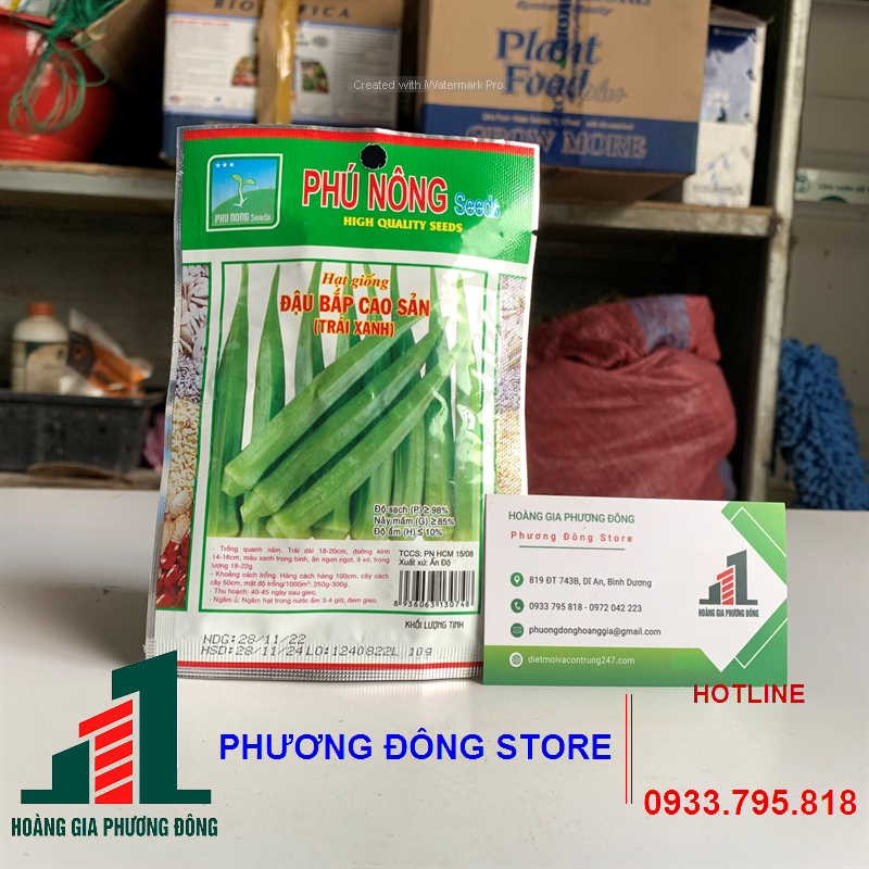 Hạt giống đậu bắp cao sản gói 10g