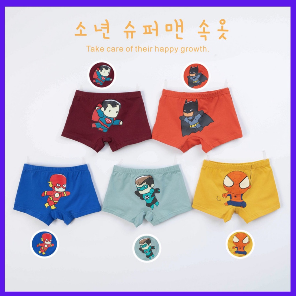 Combo 5 Chiếc Quần Sịp Đùi Cho Bé Trai- Hàng Cao Cấp  Cotton