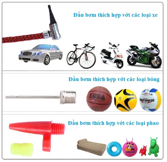 Bơm Đạp Chân Đôi 2 Pitton Đa Năng
