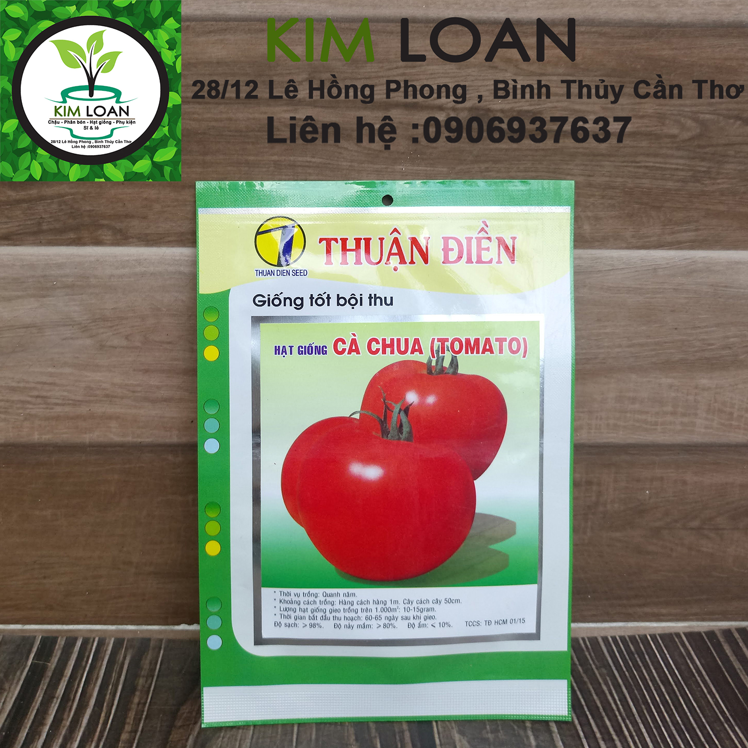 Hạt giống cà chua trái lớn gói 0.5g