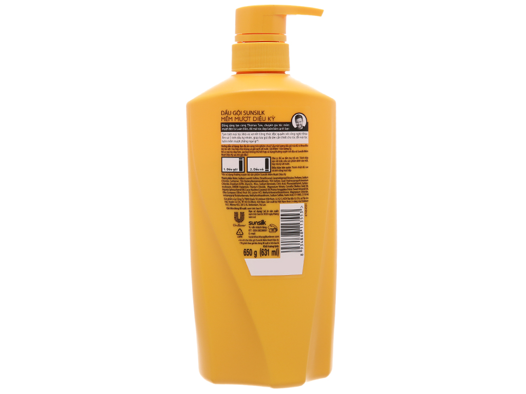Dầu gội Sunsilk vàng mềm mượt 650gr
