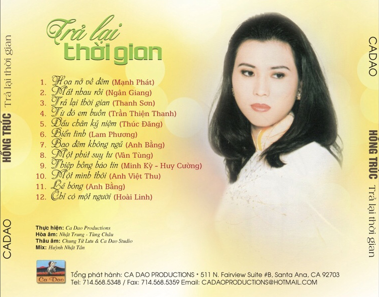 Bộ 4 đĩa CD nhạc tiếng hát hồng Trúc 4