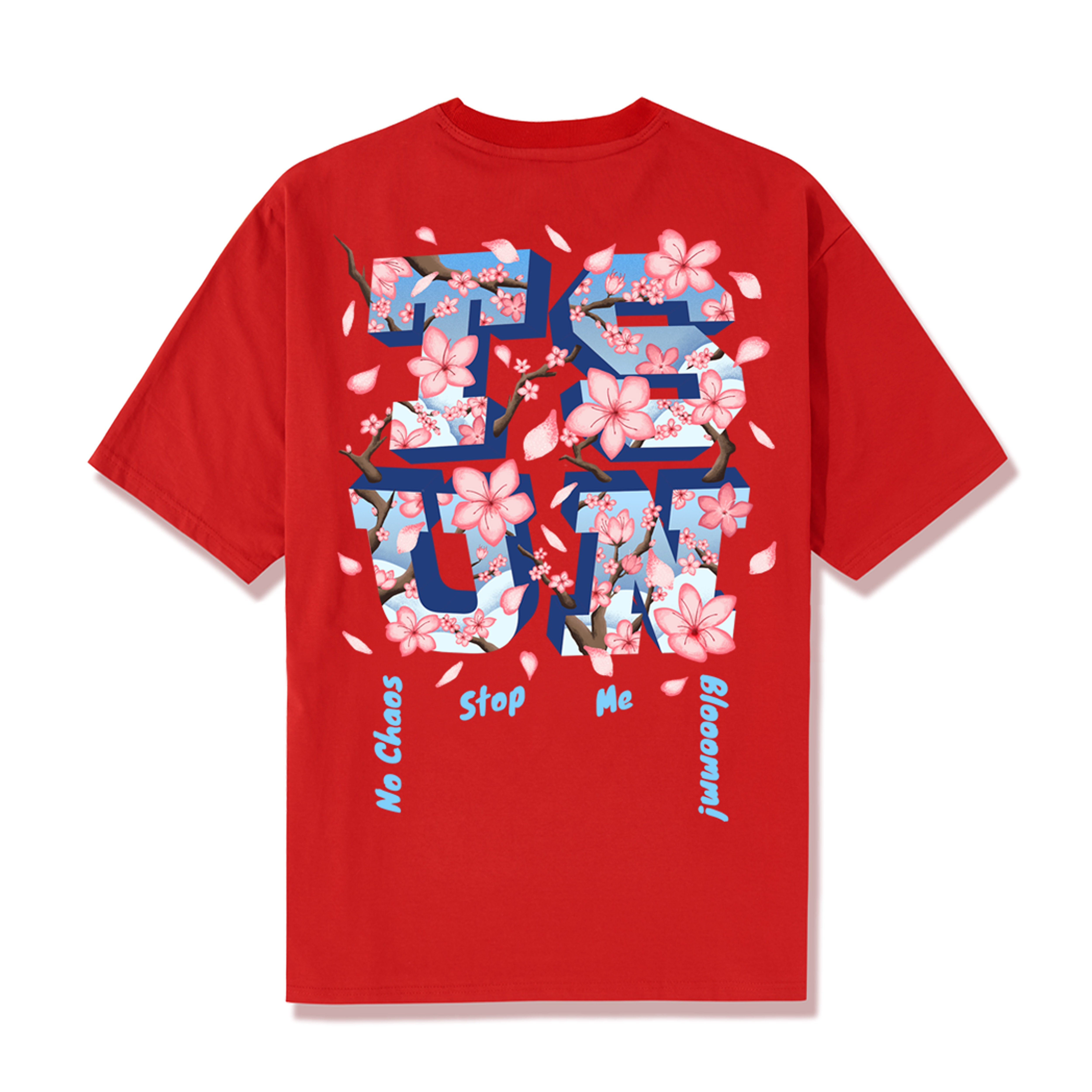 Áo thun TSUN Blossom Flower Tee - Red - Unisex