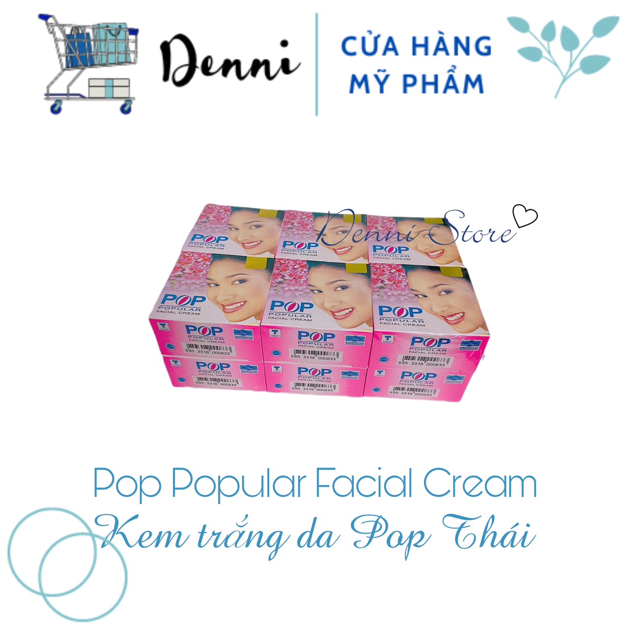 [HCM]Sỉ 1 lố 12 hộp kem POP thái 4g