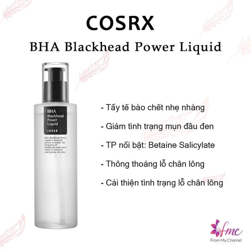 Tẩy tế bào chết hóa học Cosrx - BHA Blackhead Power Liquid 100ml