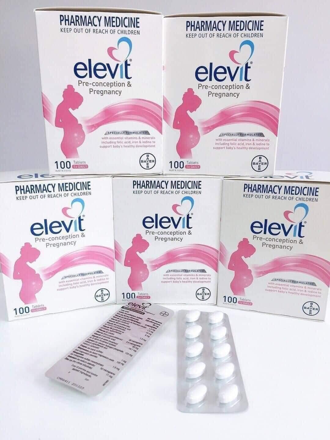Vitamin cho mẹ bầu Elevit bầu + Elevit sau sinh + Elevit Dha