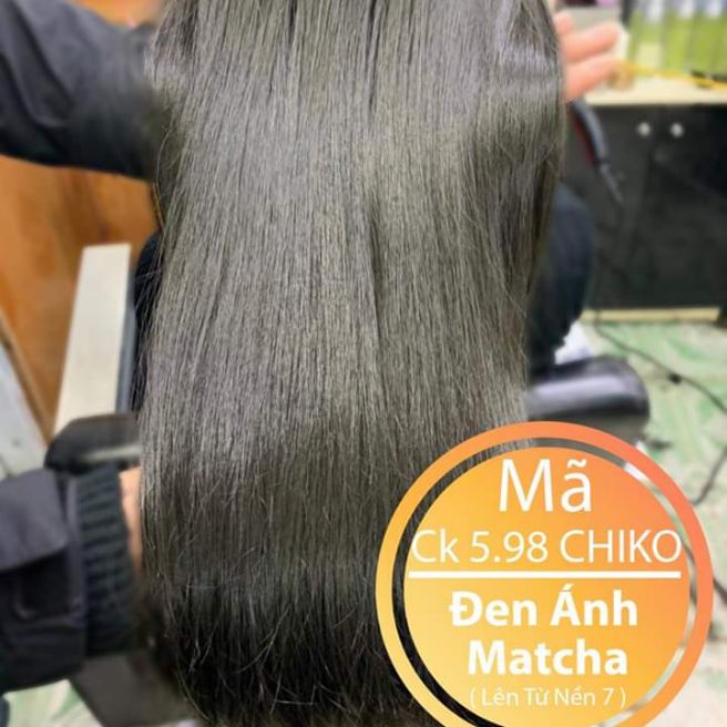 SET NHUỘM MÀU ĐEN ÁNH MATCHA (KÈM OXI TRỢ NHUỘM)