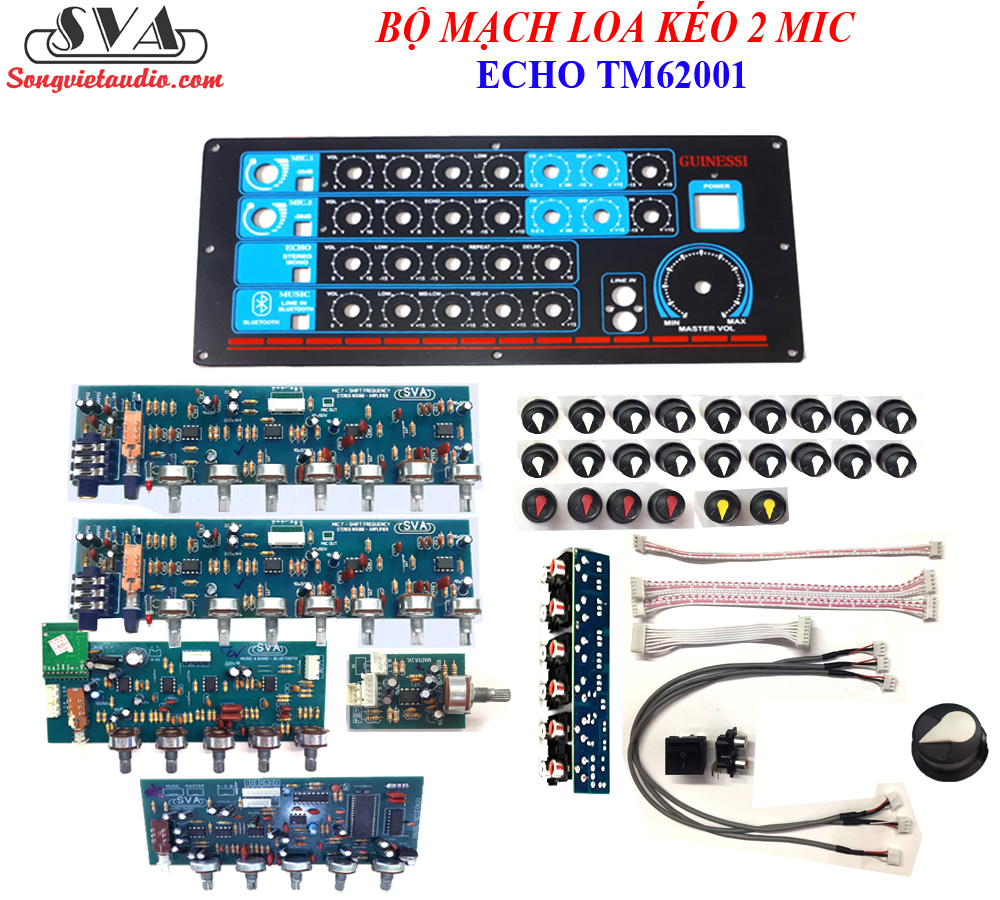 BỘ MẠCH LOA KÉO PRE MIC 7 VOLUME - TẶNG MẶT