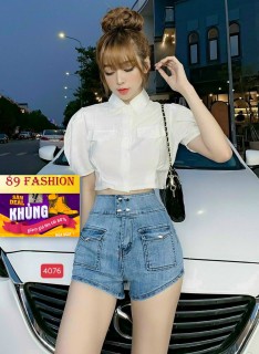 quần short jean nữ cao cấp from chuẩn MKV407689 FASHION siêu hót hàng cao thumbnail