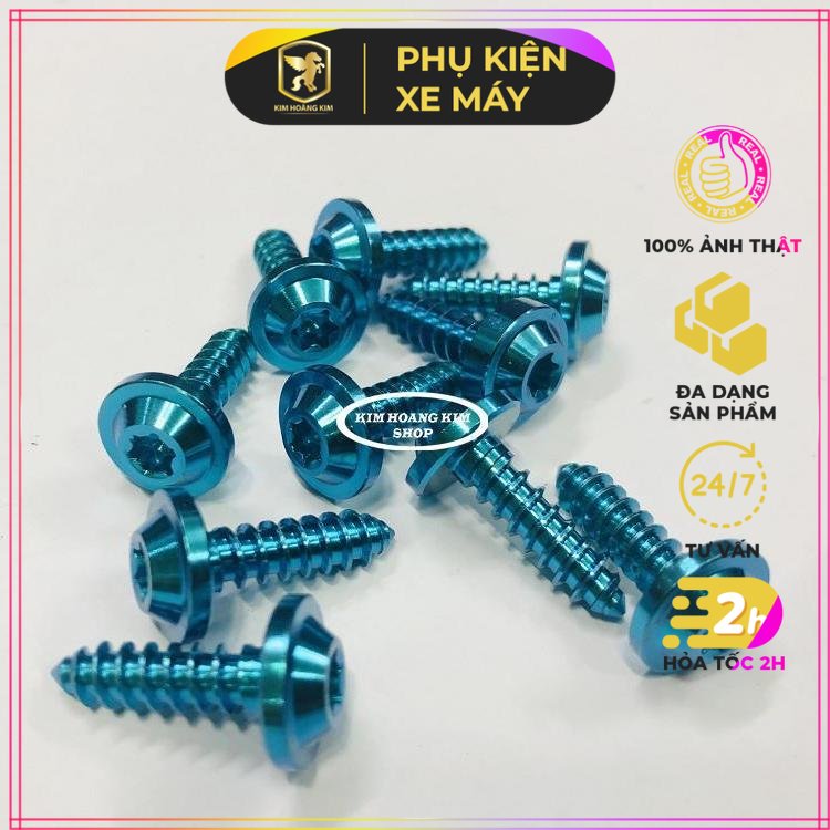 Ốc titan gr5 xoắn 5li18 xanh lục bảo , uy tín, chất lượng, mua ngay