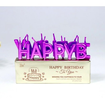 Nến chữ Happy Birthday