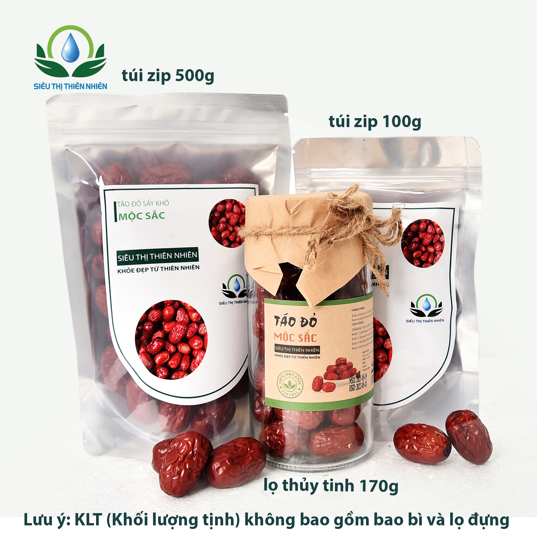 Trà táo đỏ sấy khô Mộc Sắc gói 100g