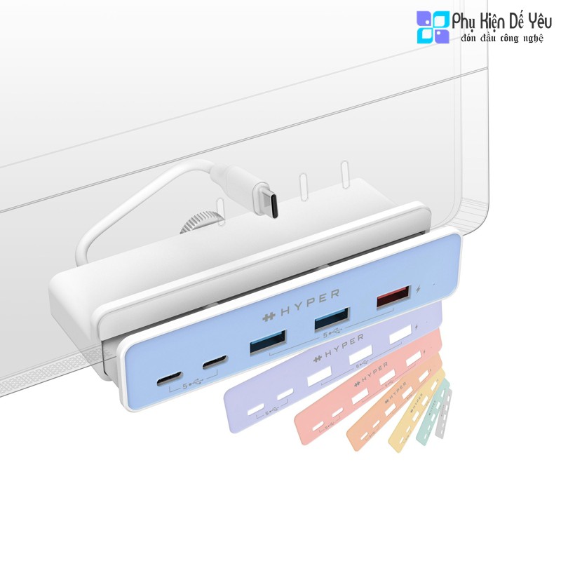 Bộ chuyển đổi HYPERDRIVE 5-in-1 USB-C Hub cho iMac 24 [CHÍNH HÃNG PHÂN PHỐI VN, BẢO HÀNH 24 THÁNG]