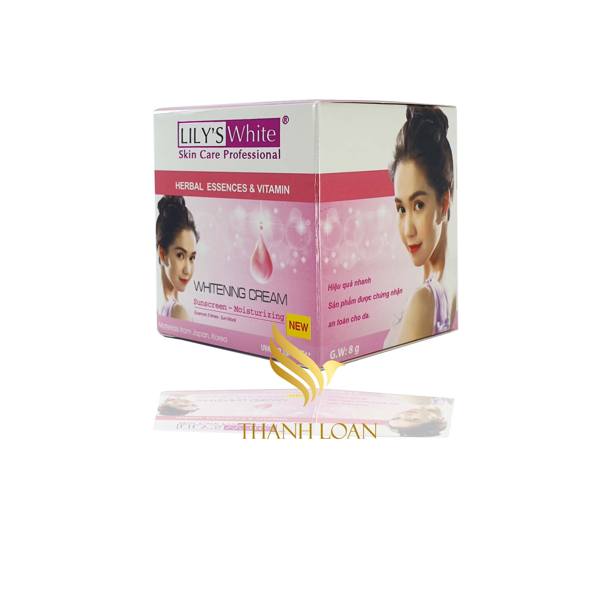 Kem dưỡng trắng da – Thảo dược Lily’s White hồng (Chống nắng – Dưỡng ẩm da)