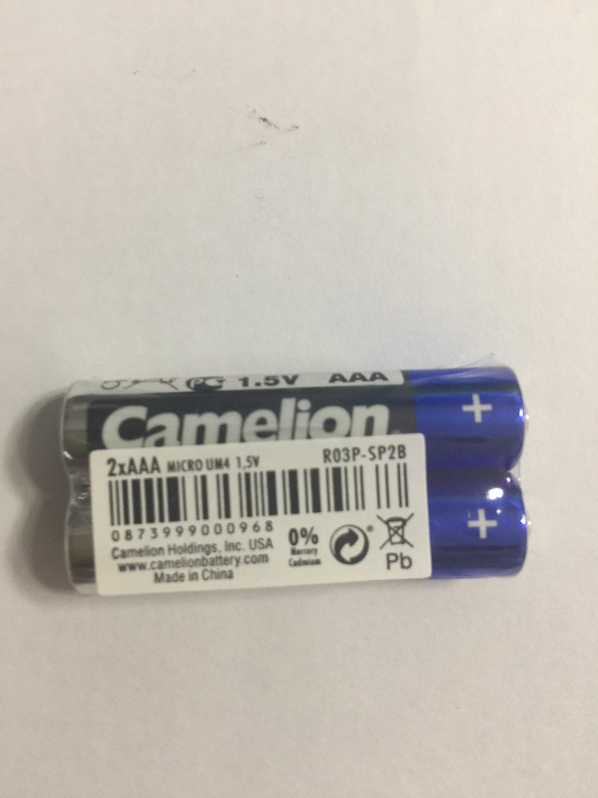[HCM]Bộ vỉ 2 viên pin tiểu AAA (3A) Camelion 3A-15V