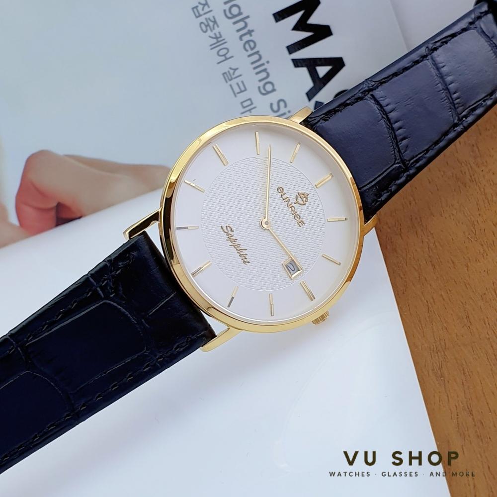 ĐỒNG HỒ NAM DÂY DA SUNRISE DM692SWA