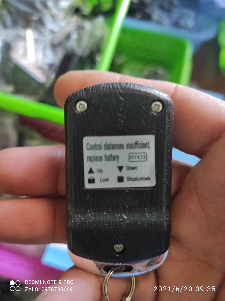 Remote cửa cuốn mã gạt 433 mhz inox siêu bền