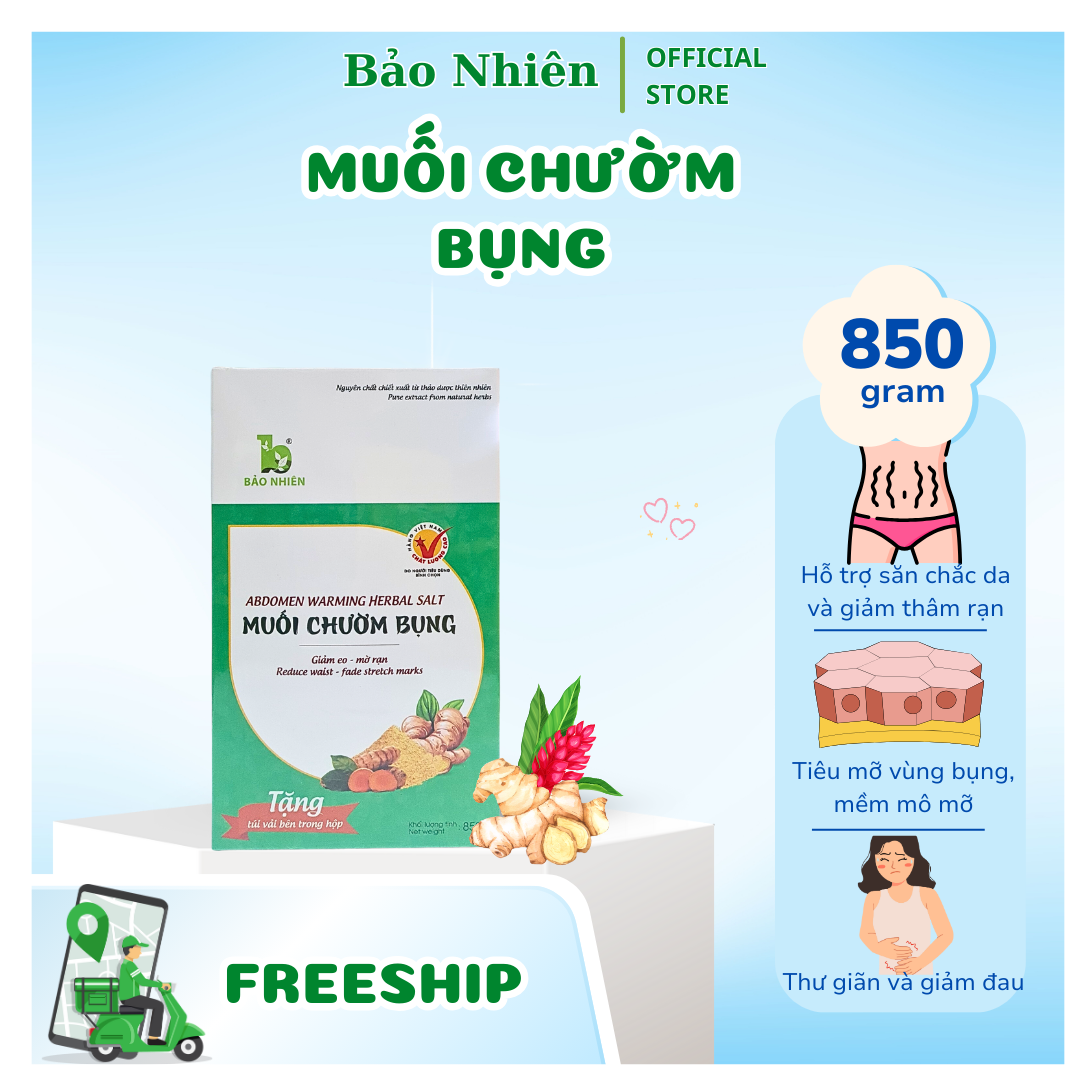 Muối Chườm Bụng Giảm Mỡ